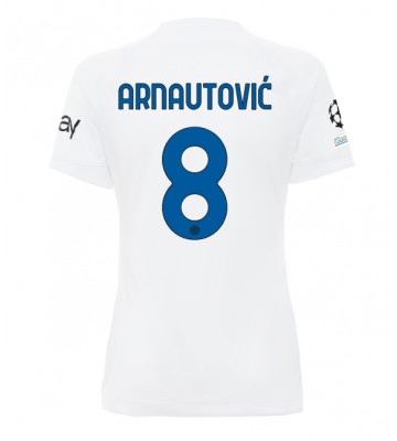 Inter Milan Marko Arnautovic #8 Segunda Equipación Mujer 2023-24 Manga Corta